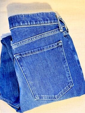 Banana Republic Light and Medium Blue Ultra High-Rise Jeans